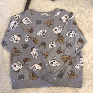 XL used animal print sweater